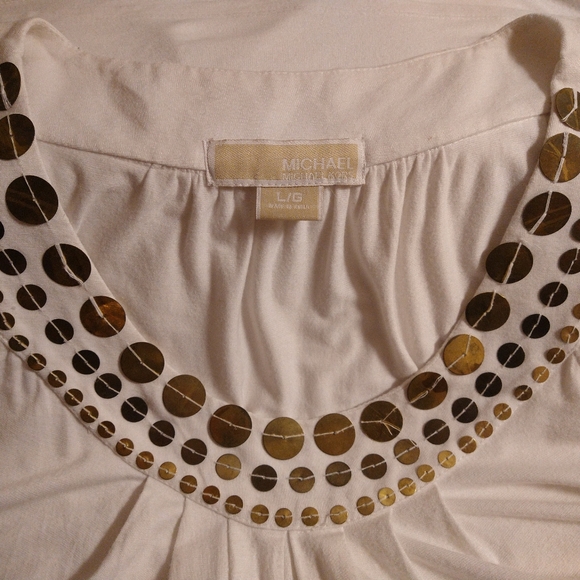 MICHAEL MICHAEL KORS EMBELLISHED SCOOP-NECK SLEEVELESS TOP BUNDLE L USA - Picture 7 of 9